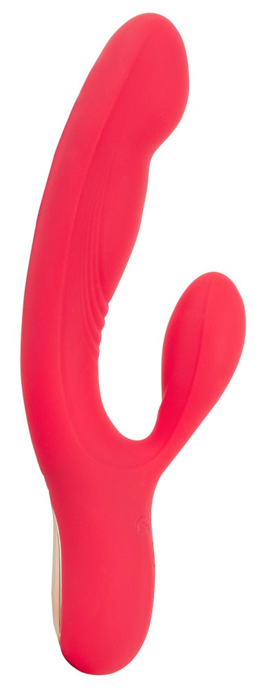 Sweet Smile Thumping Rabbit Vibrator mit pochendem Schaft, rot