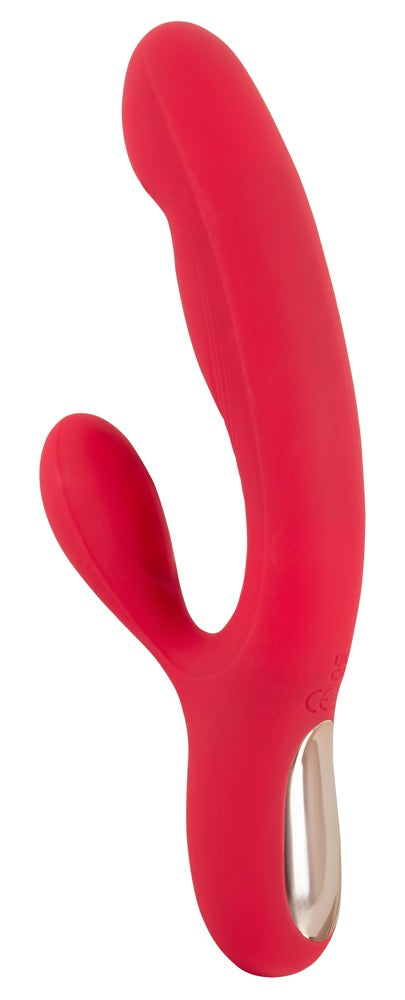 Sweet Smile Thumping Rabbit Vibrator mit pochendem Schaft, rot