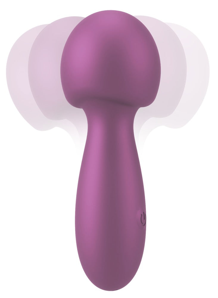 Sweet Smile Flexible Mini Wand kleiner Massagestab, Metallic rosa