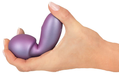 Sweet Smile Flexible Mini Wand kleiner Massagestab, Metallic rosa