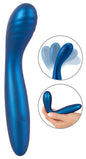 Sweet Smile Flexible G-Spot Vibrator handlich, Metallic blau