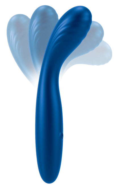 Sweet Smile Flexible G-Spot Vibrator handlich, Metallic blau