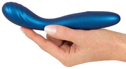 Sweet Smile Flexible G-Spot Vibrator handlich, Metallic blau