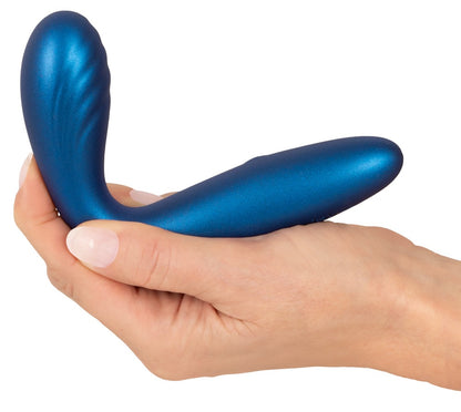 Sweet Smile Flexible G-Spot Vibrator handlich, Metallic blau