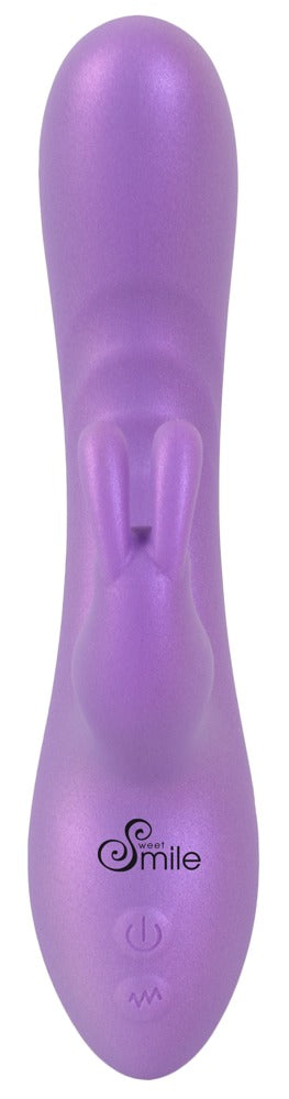 Sweet Smile Flexible Rabbit Vibrator handlich, Metallic lila