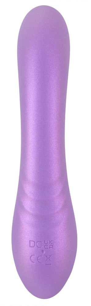 Sweet Smile Flexible Rabbit Vibrator handlich, Metallic lila