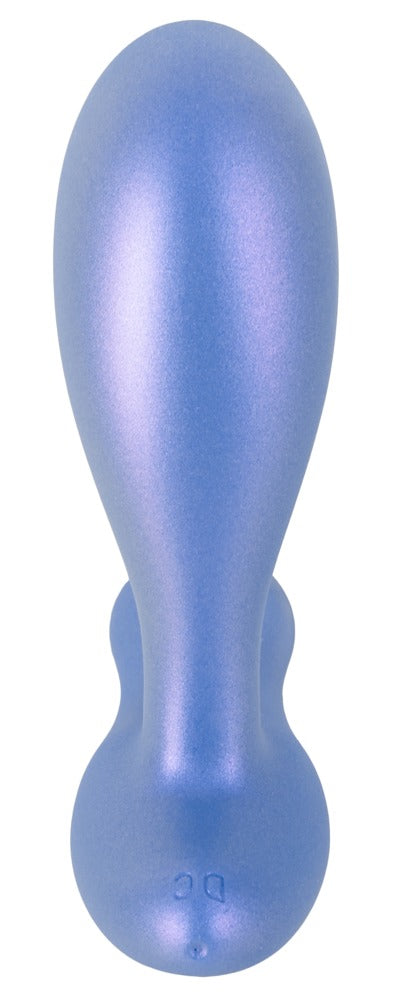 Sweet Smile Flexible Butt Plug doppelmotoriger Analvibrator, Metallic