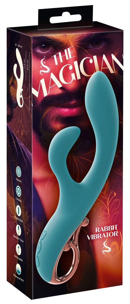 You2Toys The Magician Rabbit Vibrator im eleganten Design, türkis