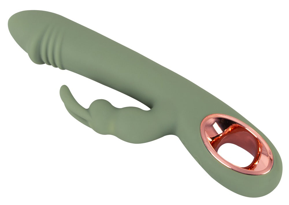 You2Toys Slim Rabbit Dual-Vibrator schlank, oliv