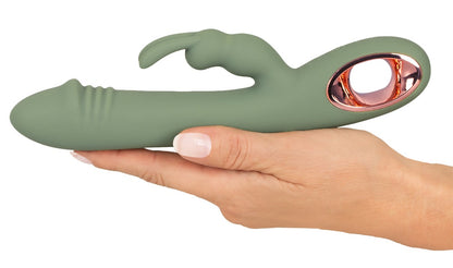 You2Toys Slim Rabbit Dual-Vibrator schlank, oliv