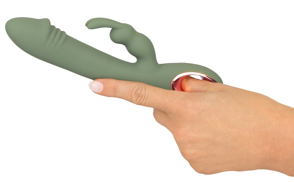 You2Toys Slim Rabbit Dual-Vibrator schlank, oliv