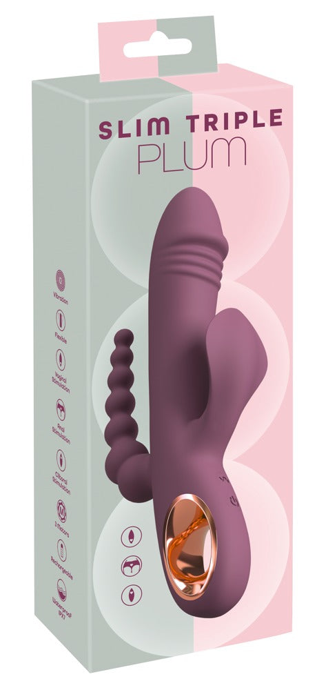 You2Toys Slim Triple Plum schlanker Vibrator