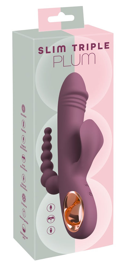 You2Toys Slim Triple Plum schlanker Vibrator