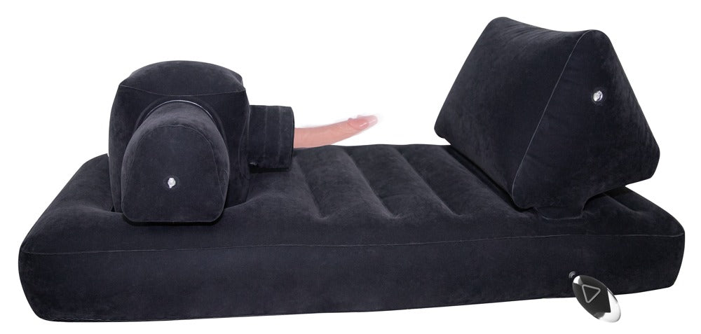 You2Toys Velvet Luxury Bed Liebeskissen mit Stoß-Vibrator