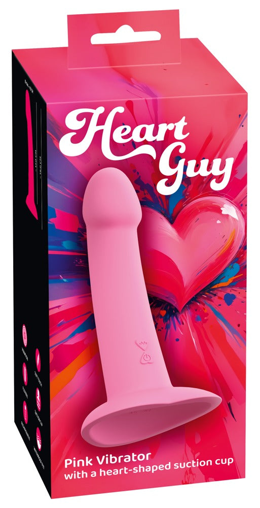 You2Toys Heart Guy Vibrator aus Liquid Silicone, pink
