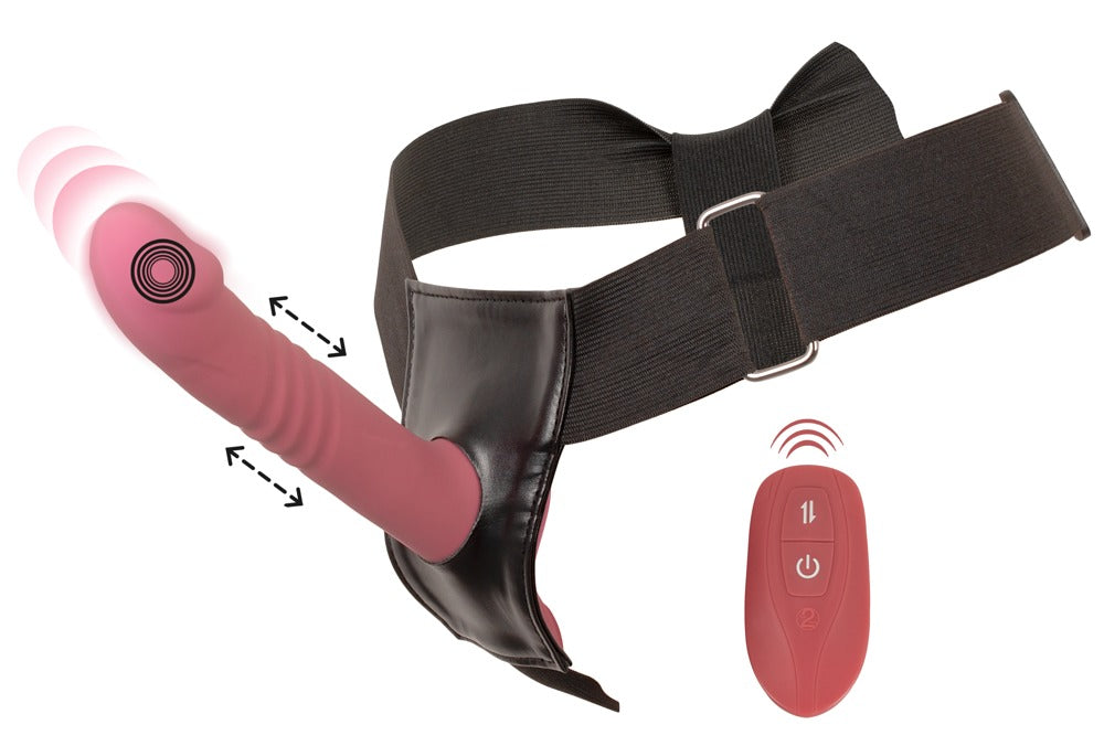 You2Toys Your Strap-On Set mit 2-Motor-Stoßvibrator, pink