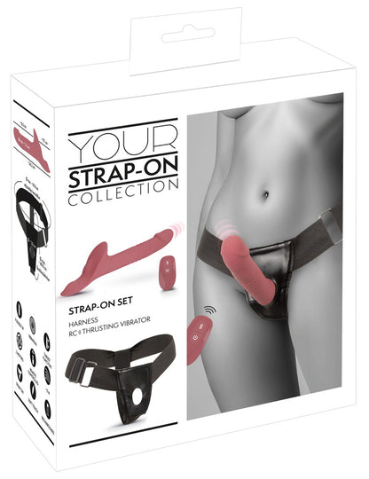 You2Toys Your Strap-On Set mit 2-Motor-Stoßvibrator, pink
