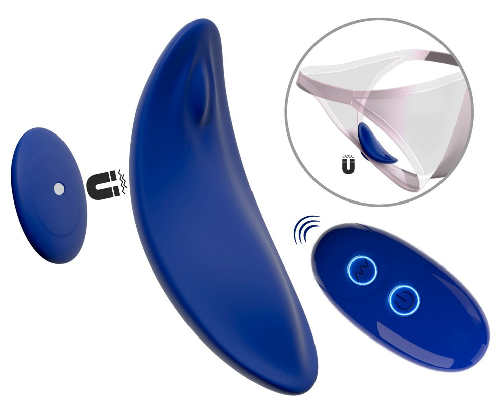 Sweet Smile RC Panty Vibrator Extra Slim mit Magnet, blau