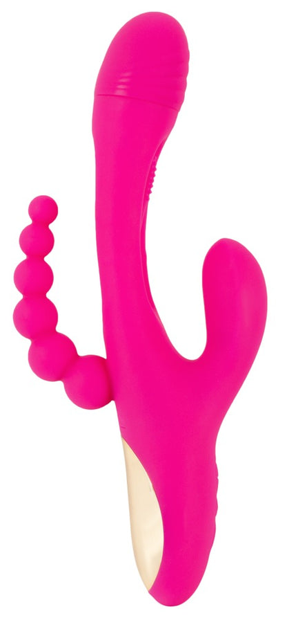 Sweet Smile Triple Vibe with Flicking Tongue für dreifache Action, pink