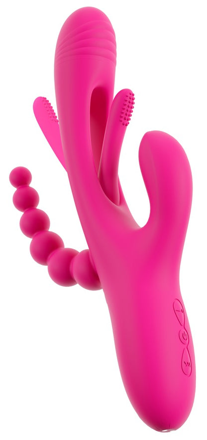 Sweet Smile Triple Vibe with Flicking Tongue für dreifache Action, pink