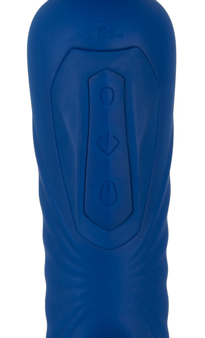 Sweet Smile 2in1 Wand with Flicking Tongue beidseitig, blau