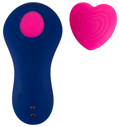 Sweet Smile RC Panty Vibrator Heart mit Herz-Magnet, blau