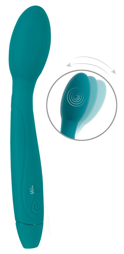 Sweet Smile Vibrator with Nodding Head mit nickendem Massagekopf, blau
