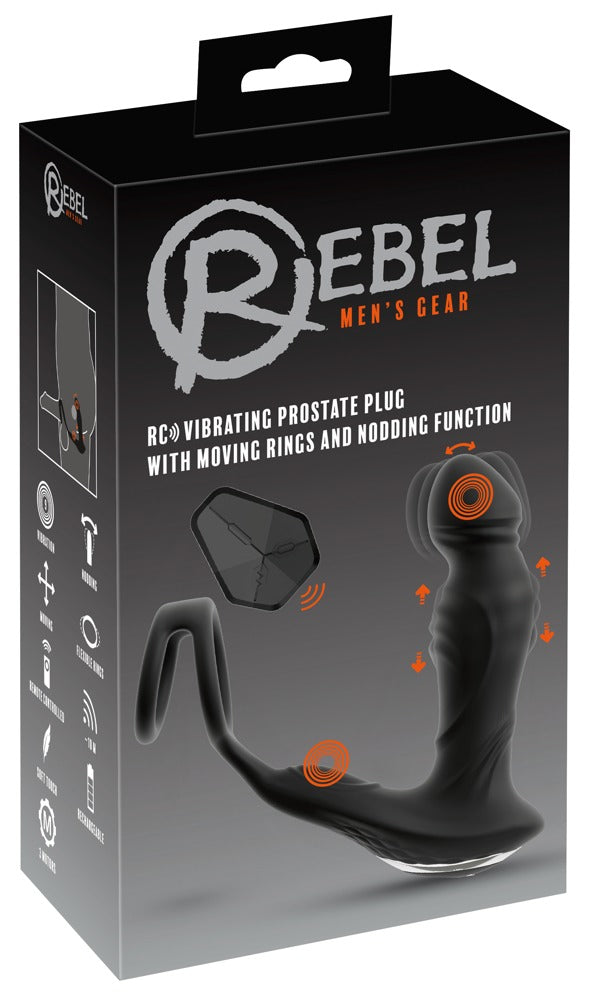 Rebel RC Vibrating Prostate Plug Nod