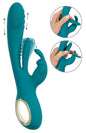 Sweet Smile Rabbit Vibrator with Thrust Function and G-Spot Stimulation, türkis