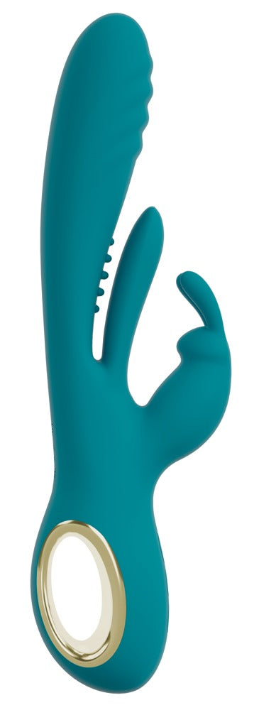 Sweet Smile Rabbit Vibrator with Thrust Function and G-Spot Stimulation, türkis