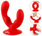 Sweet Smile Dual Vibrator geschwungen mit zwei Vibratoren, rot
