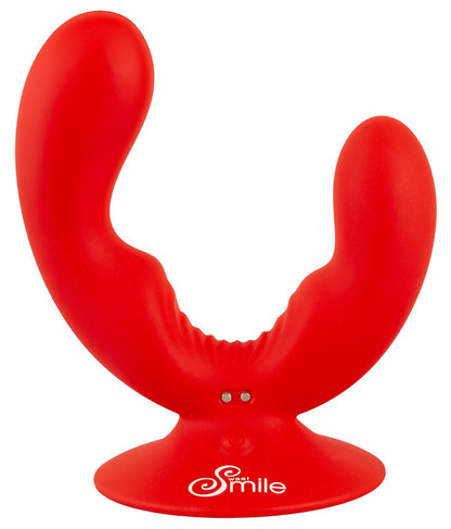 Sweet Smile Dual Vibrator geschwungen mit zwei Vibratoren, rot