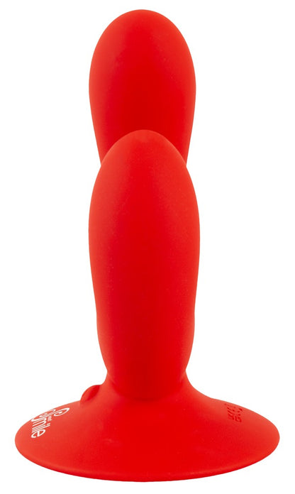 Sweet Smile Dual Vibrator geschwungen mit zwei Vibratoren, rot