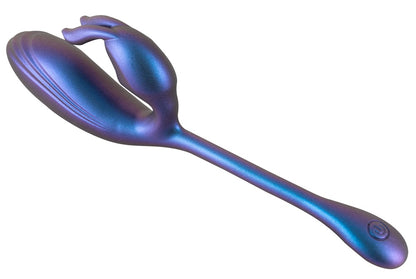Sweet Smile Metallic Flexible Double Bullet Dual-Vibrator, blau