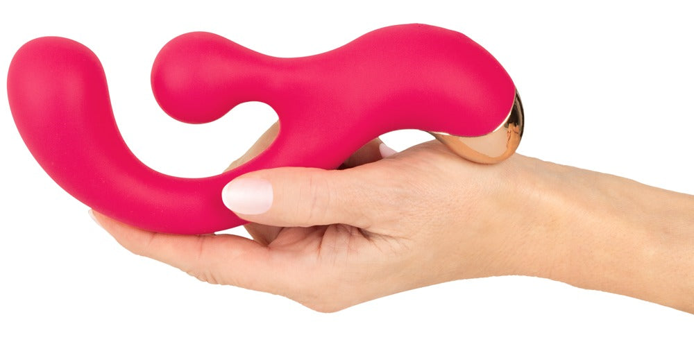 Sweet Smile G-Spot Vibrator with Rotation mit doppelter Vibro-Power, pink