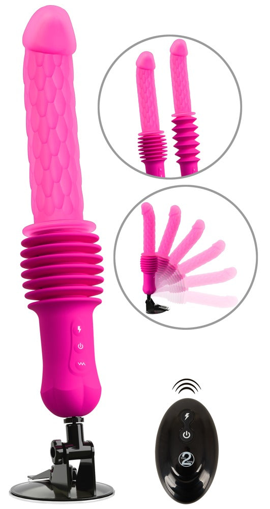 You2Toys RC Warming Fucking Machine Stoßvibrator mit Wärme, pink
