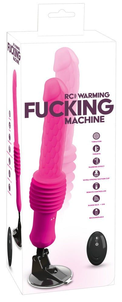 You2Toys RC Warming Fucking Machine Stoßvibrator mit Wärme, pink