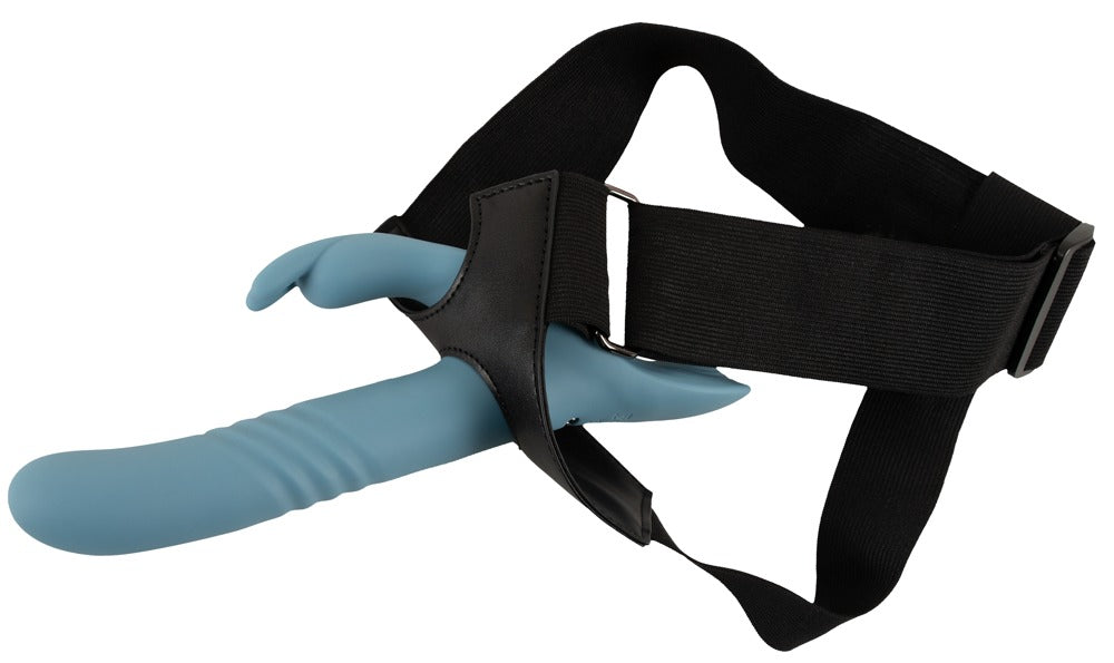 You2Toys Your Strap-On Set mit Rabbit-Stoßvibrator, blau
