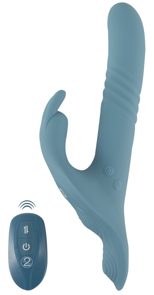 You2Toys Your Strap-On Set mit Rabbit-Stoßvibrator, blau