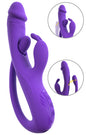 Sweet Smile Rabbit Vibrator with G-Spot/Anal Tickler, lila