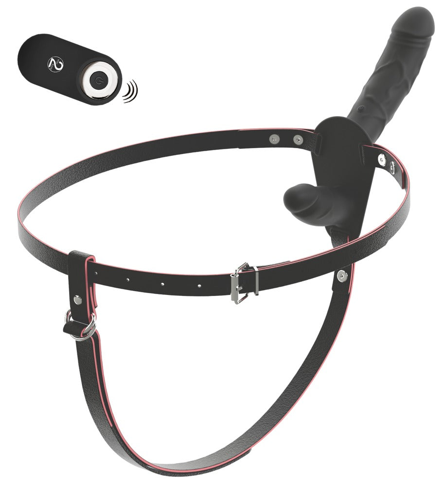 You2Toys RC Vibrating Double Strap-On mit Innen- und Außenvibrator