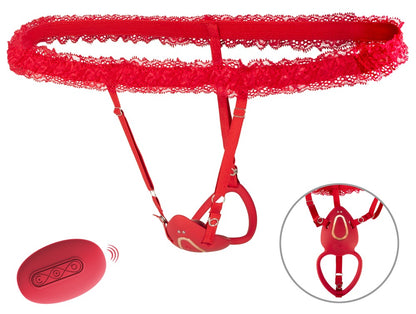 You2Toys Strap-On Lay-On Vibe Auflegevibrator mit Spitzengürtel