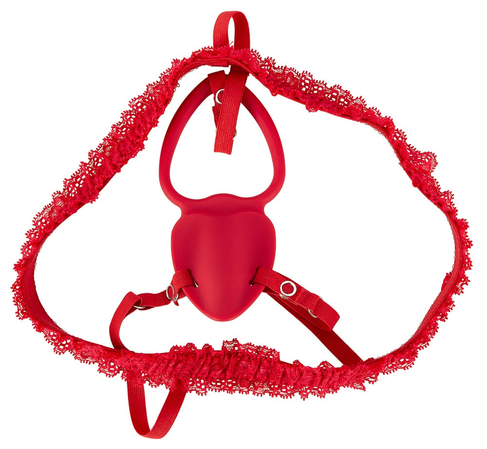 You2Toys Strap-On Lay-On Vibe Auflegevibrator mit Spitzengürtel