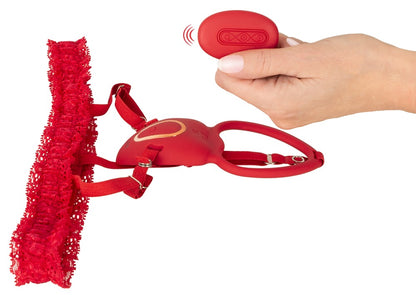 You2Toys Strap-On Lay-On Vibe Auflegevibrator mit Spitzengürtel