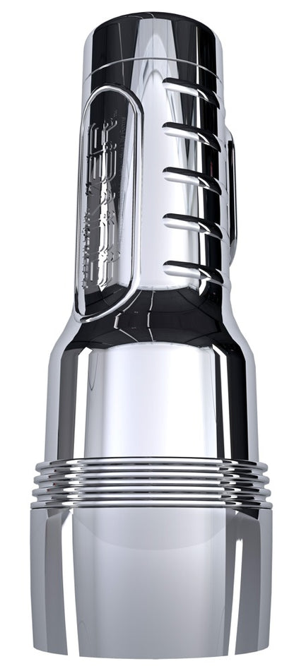Fleshlight Pink Quiver doppelmotoriger Vibro-Masturbator in Chrom-Optik
