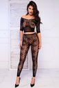 Chilirose Top + Leggings CR4661 Schwarz