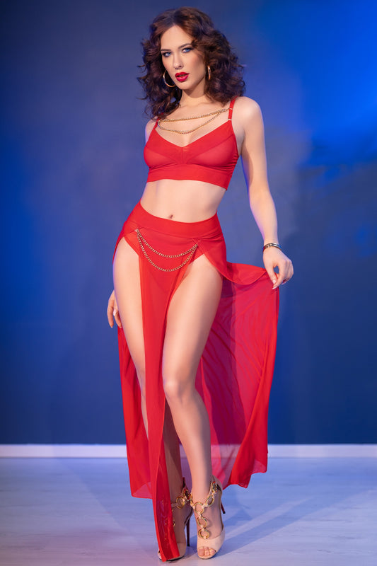 Chilirose Top + Rock CR4850 rot