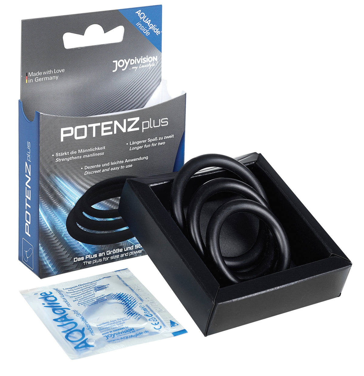 JOYDIVISION POTENZplus Penisring schwarz 3er Set