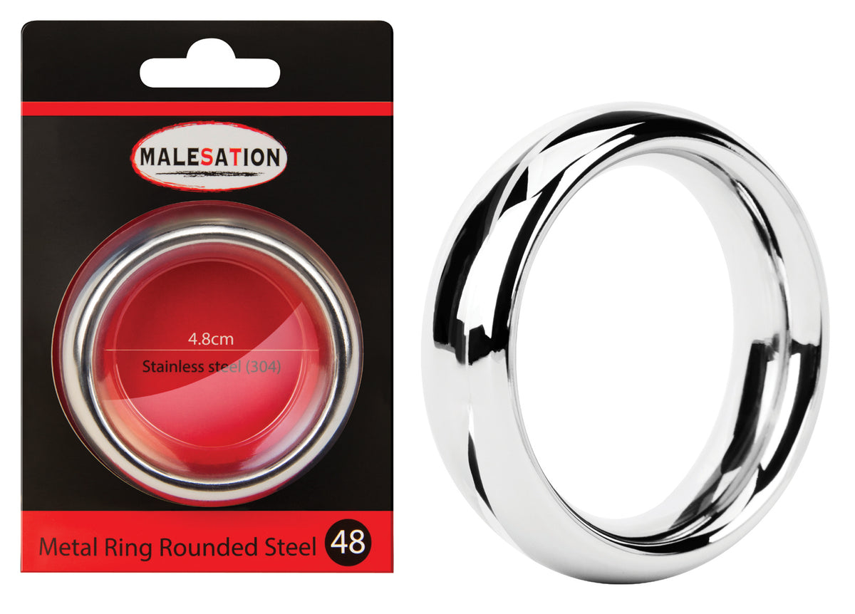 MALESATION Metal Ring Rounded Stahl 38