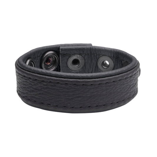 SAXOS Soft Leder Cockring schwarz